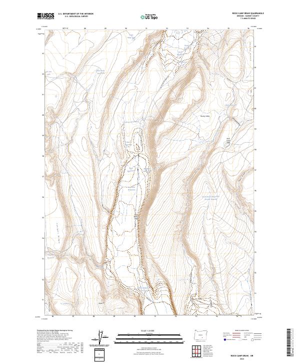 Rock Camp Draw 2024 topographic map thumbnail