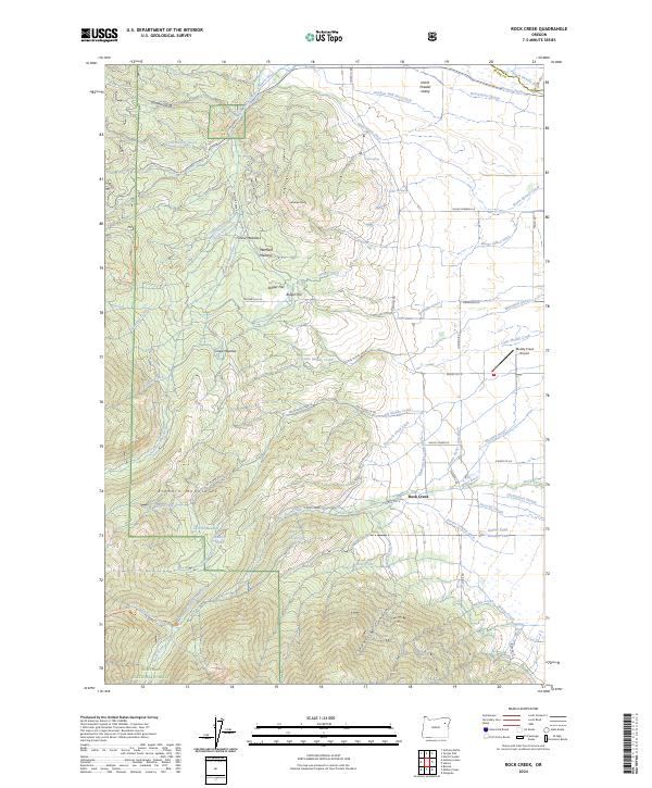 Rock Creek topographic map thumbnail