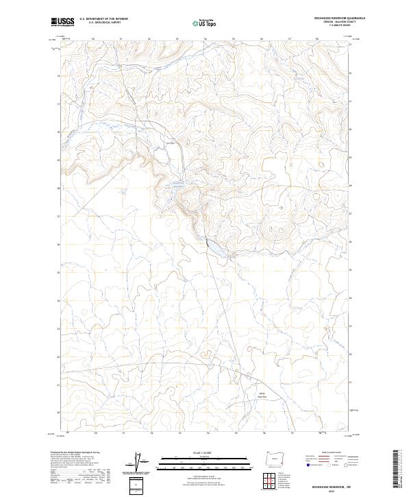 Rockhouse Reservoir topographic map thumbnail