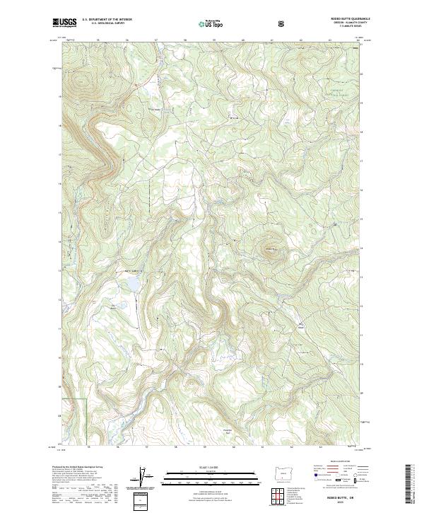 Rodeo Butte 2023 topographic map thumbnail