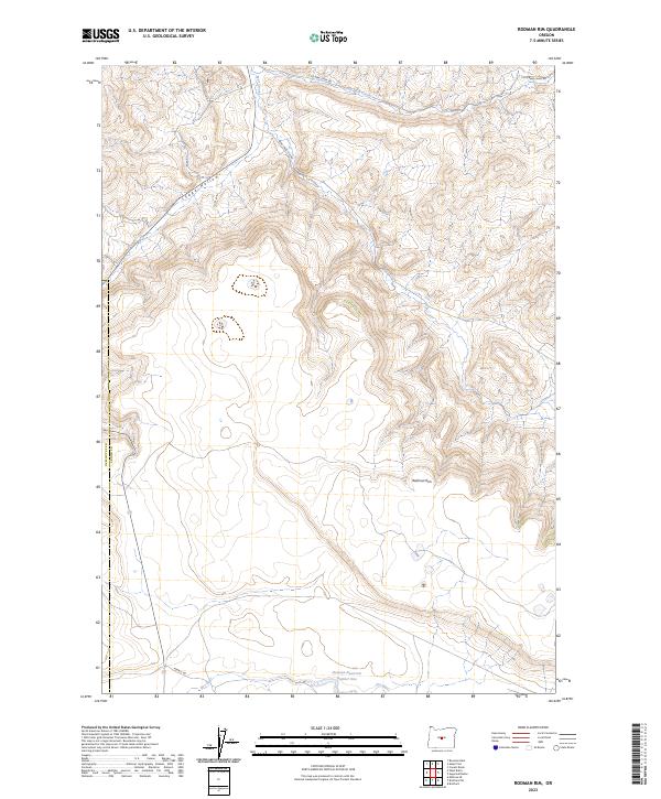Rodman Rim topographic map thumbnail