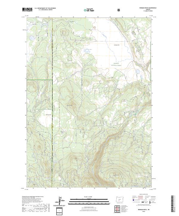 Rodman Rock 2024 topographic map thumbnail