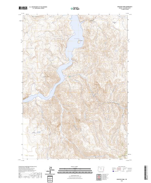 Rooster Comb 2024 topographic map preview