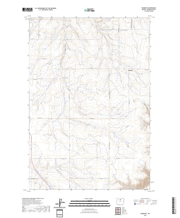 Rosebush 2023 topographic map thumbnail