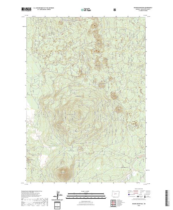 Round Mountain 2024 topographic map thumbnail