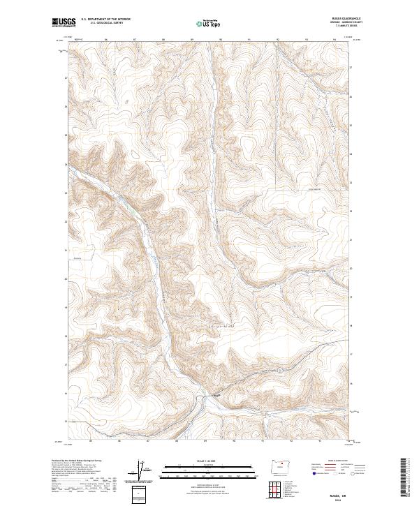 Ruggs topographic map thumbnail