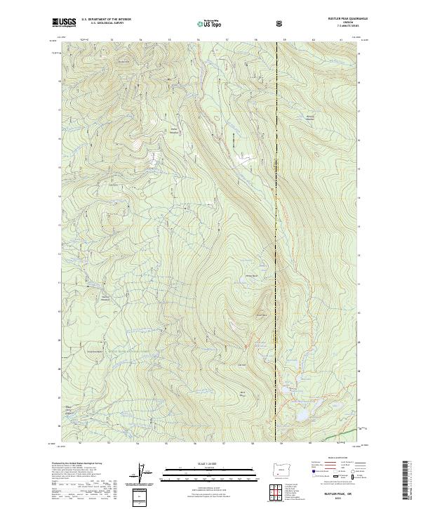 Rustler Peak topographic map thumbnail