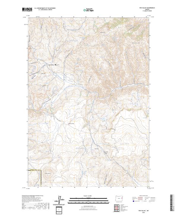 Rye Valley 2023 topographic map thumbnail