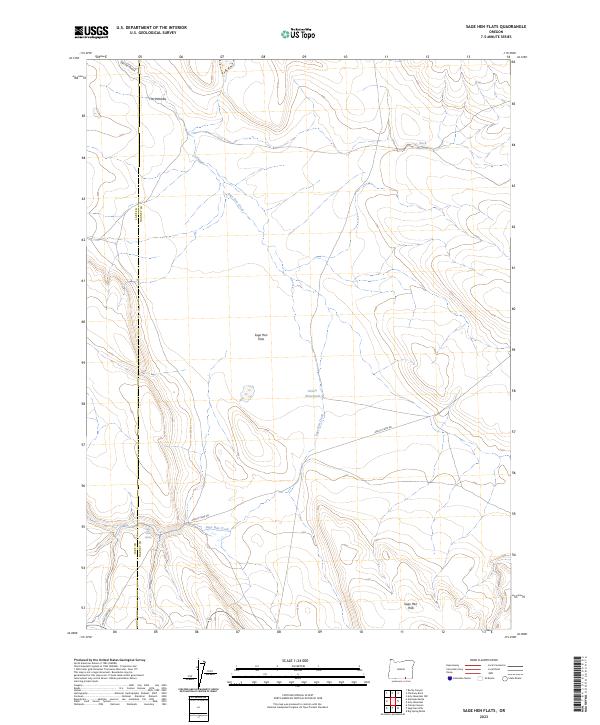 Sage Hen Flats topographic map thumbnail