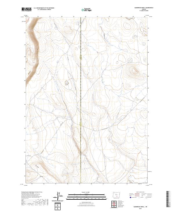 Sagebrush Knoll topographic map thumbnail