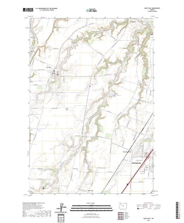 Saint Paul topographic map thumbnail