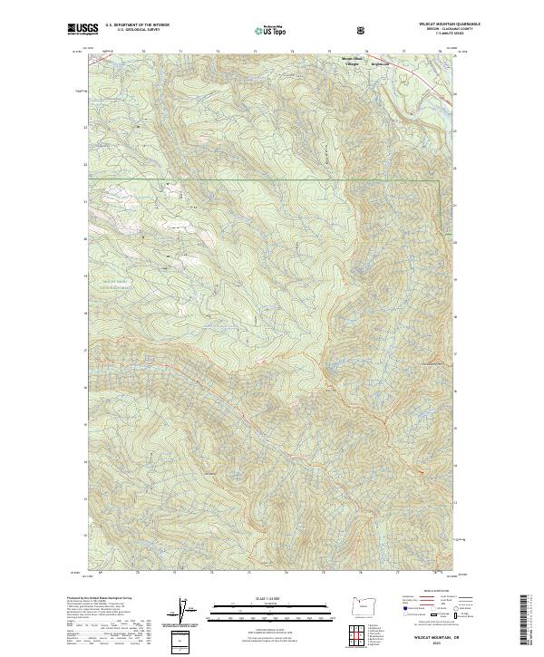 Wildcat Mountain 2023 topographic map thumbnail