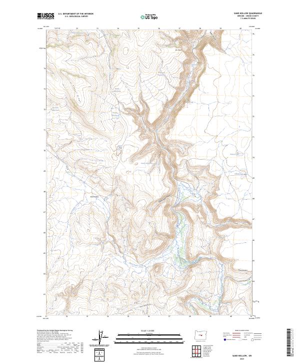 Sand Hollow topographic map thumbnail