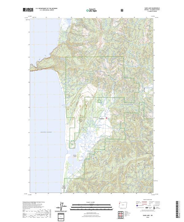 Sand Lake topographic map thumbnail