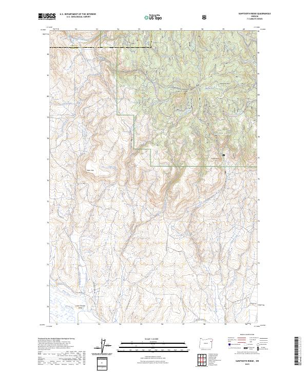Sawtooth Ridge 2023 topographic map thumbnail