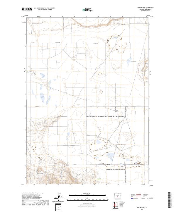 Schaub Lake topographic map thumbnail