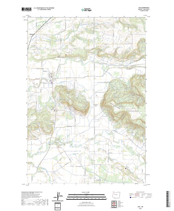 Scio 2023 topographic map preview