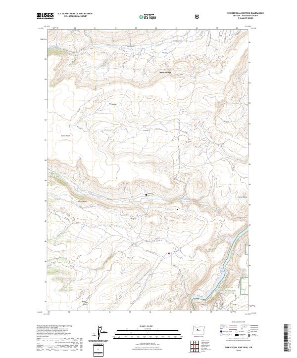 Seekseequa Junction topographic map thumbnail