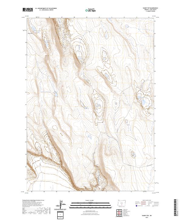 Sharp Top 2023 topographic map thumbnail