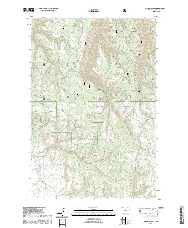 Sherod Meadows topographic map thumbnail