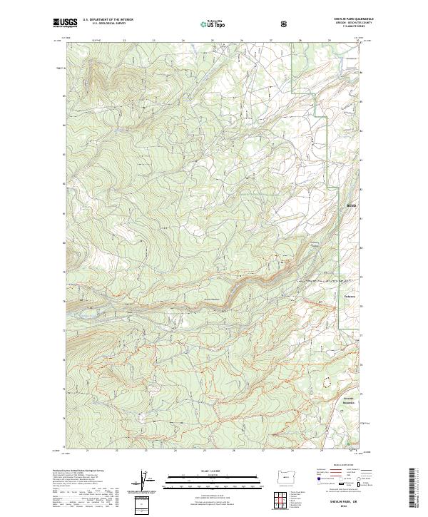Shevlin Park topographic map thumbnail
