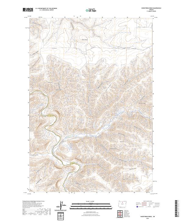 Shoestring Ridge 2023 topographic map thumbnail