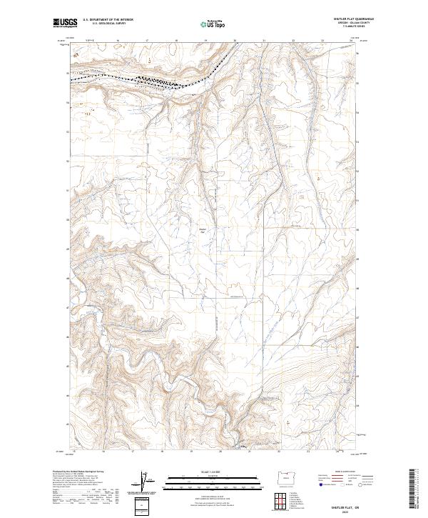 Shutler Flat 2023 topographic map thumbnail
