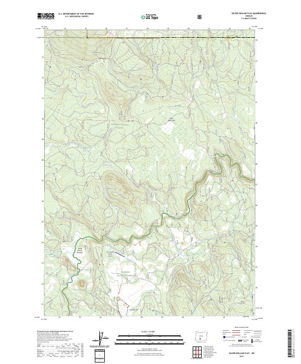 Silver Dollar Flat topographic map thumbnail