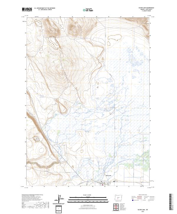 Silver Lake topographic map thumbnail