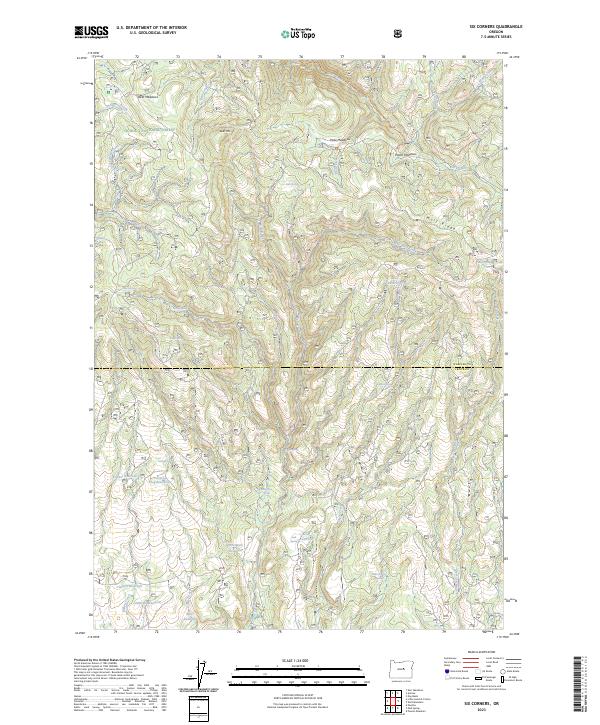 Six Corners 2023 topographic map thumbnail
