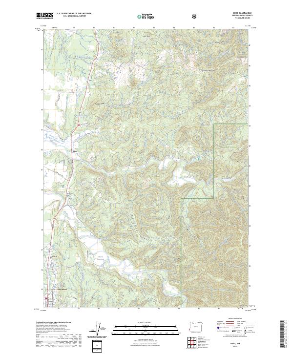 Sixes 2023 topographic map thumbnail