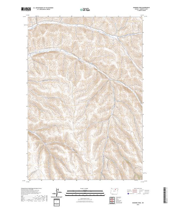 Skinners Fork 2024 topographic map thumbnail