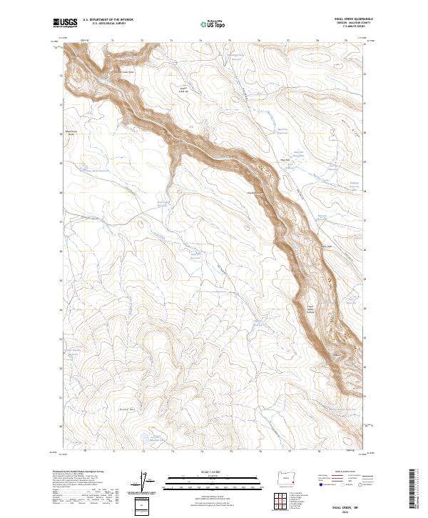 Skull Creek topographic map thumbnail