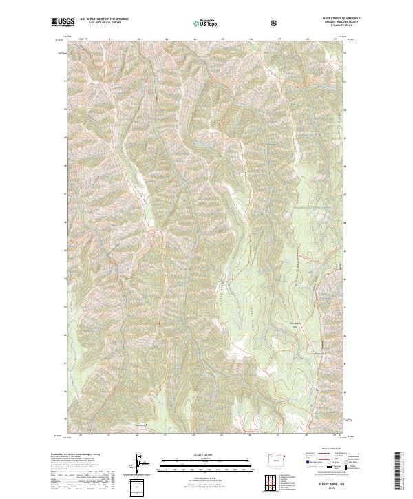 Sleepy Ridge 2023 topographic map thumbnail