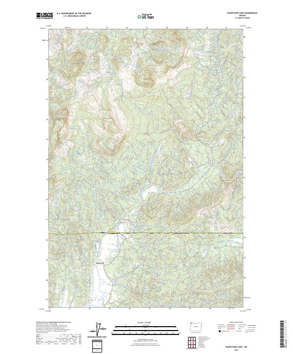 Soapstone Lake 2023 topographic map thumbnail