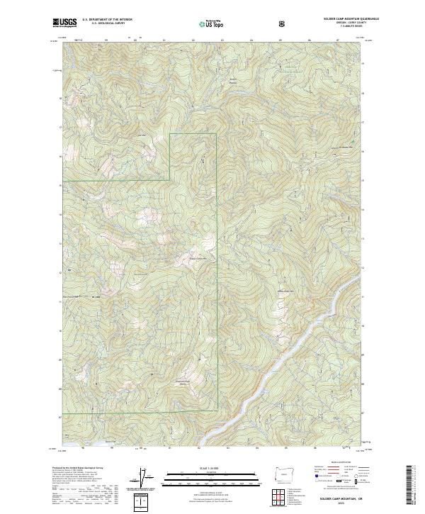 Soldier Camp Mountain 2023 topographic map thumbnail