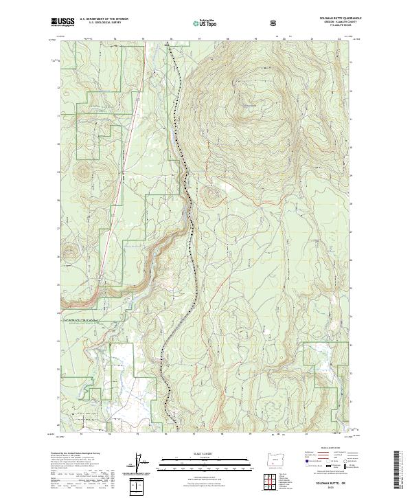 Soloman Butte 2023 topographic map thumbnail