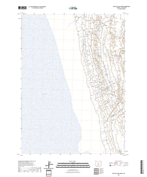 South of Ana River topographic map thumbnail