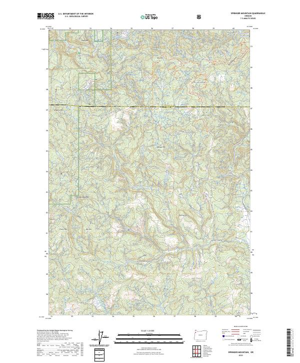 Springer Mountain 2023 topographic map thumbnail