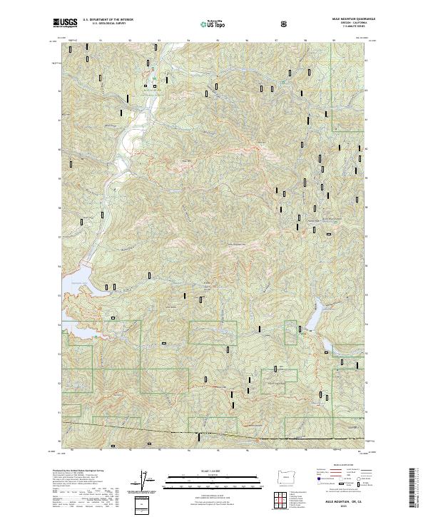 Mule Mountain 2023 topographic map thumbnail