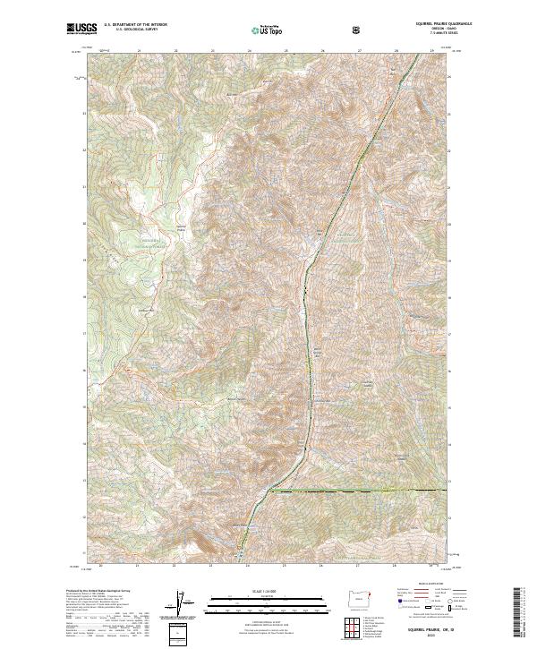 Squirrel Prairie topographic map thumbnail