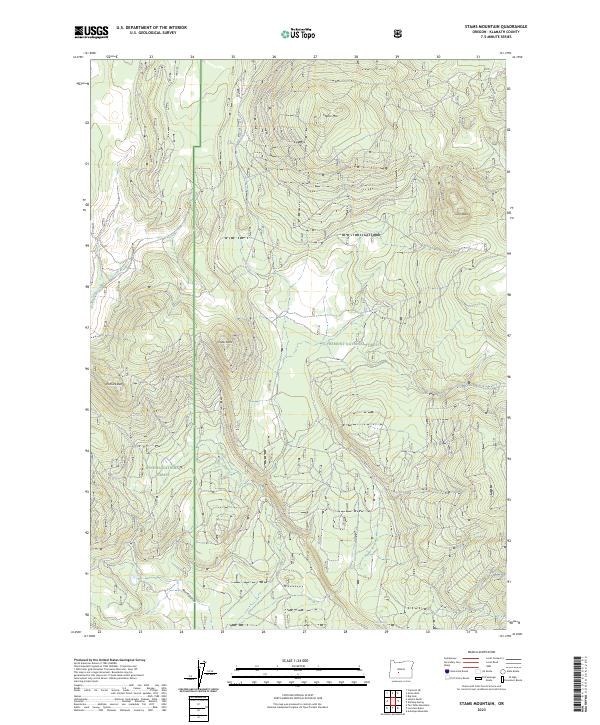 Stams Mountain 2023 topographic map thumbnail