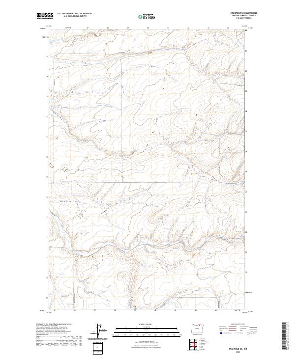 Stanfield SE 2023 topographic map thumbnail