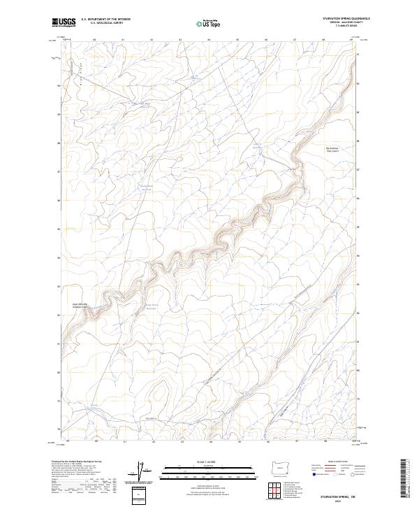 Starvation Spring 2023 topographic map thumbnail