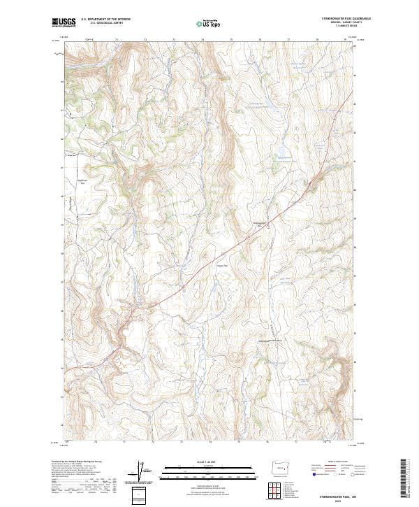 Stinkingwater Pass 2023 topographic map thumbnail