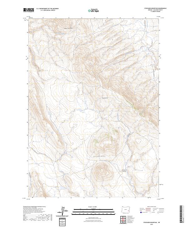 Stockade Mountain 2023 topographic map thumbnail