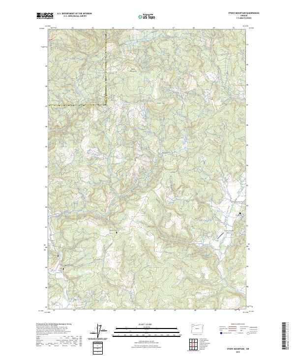 Stony Mountain 2023 topographic map thumbnail