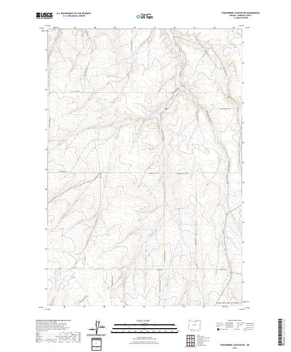 Strawberry Canyon SW topographic map thumbnail