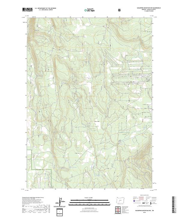 Sugarpine Mountain NW 2023 topographic map thumbnail