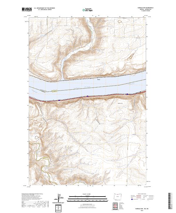 Sundale NW topographic map thumbnail